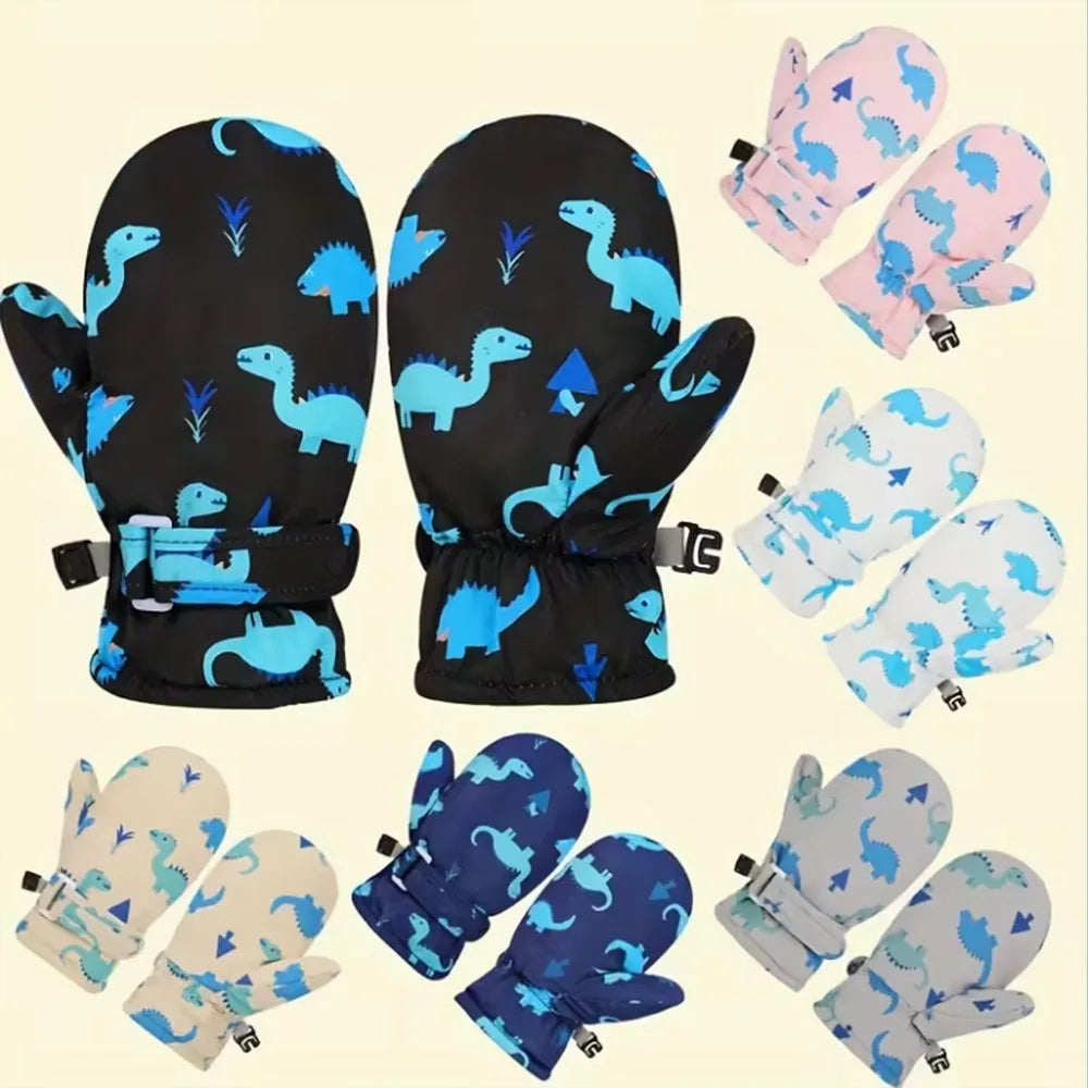 0-8Y Infant Mittens, Winter Outdoor Quick-Drying Gloves