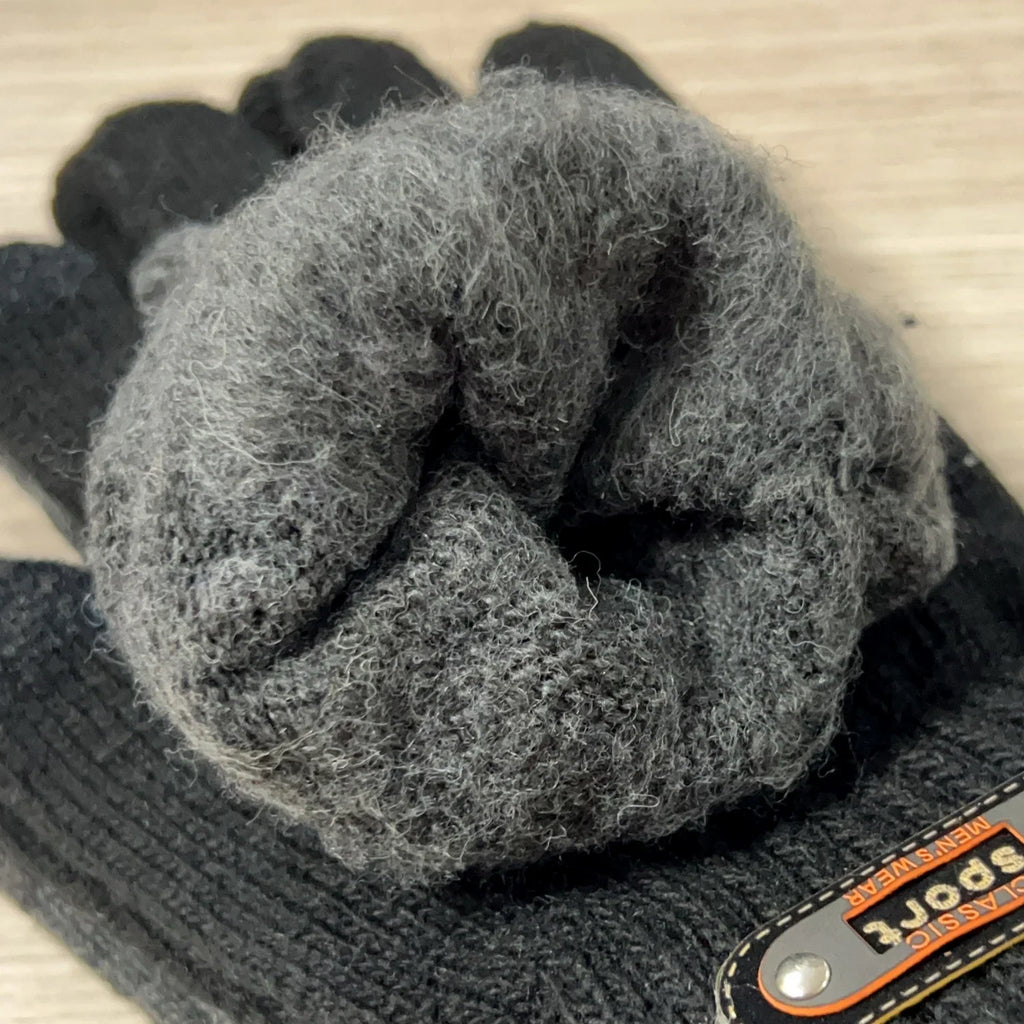 Knitted Touch-screen Gloves Children's Winter Cycling Cold-proof