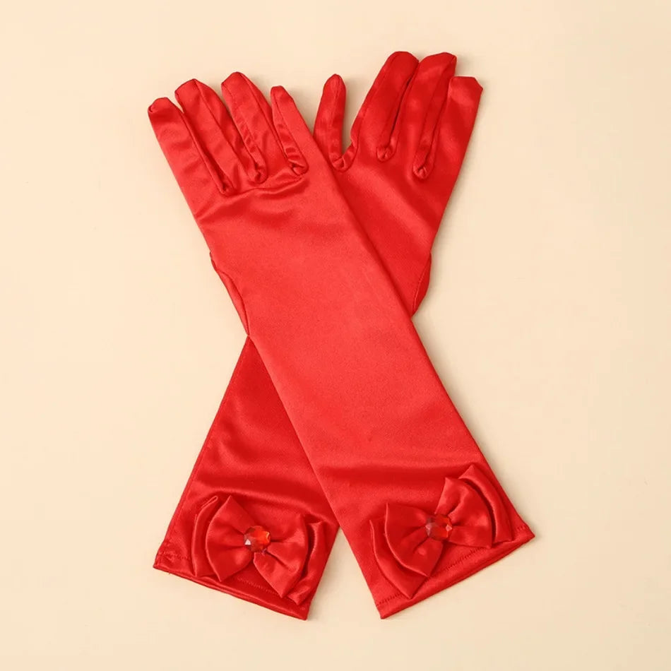 Children Princess Long Gloves Girl Birthday Party