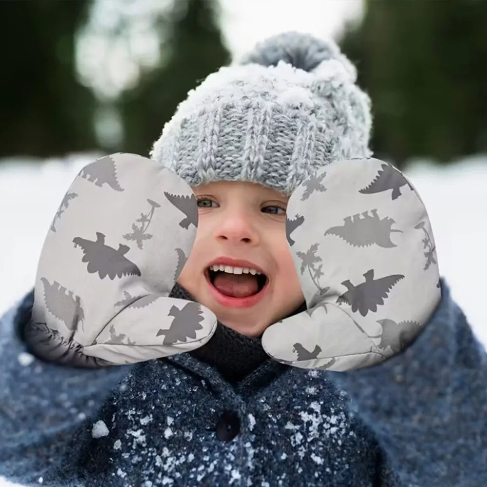 0-8Y Infant Mittens, Winter Outdoor Quick-Drying Gloves